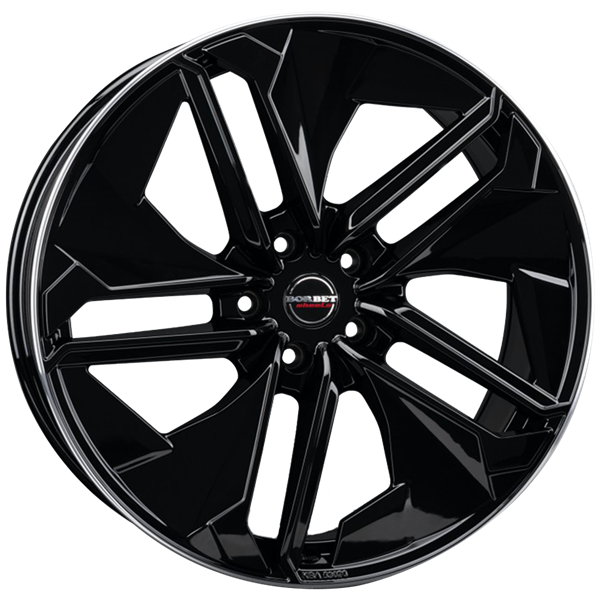 Borbet TX black rim polished 9,00x21 5x120,00 ET45,00